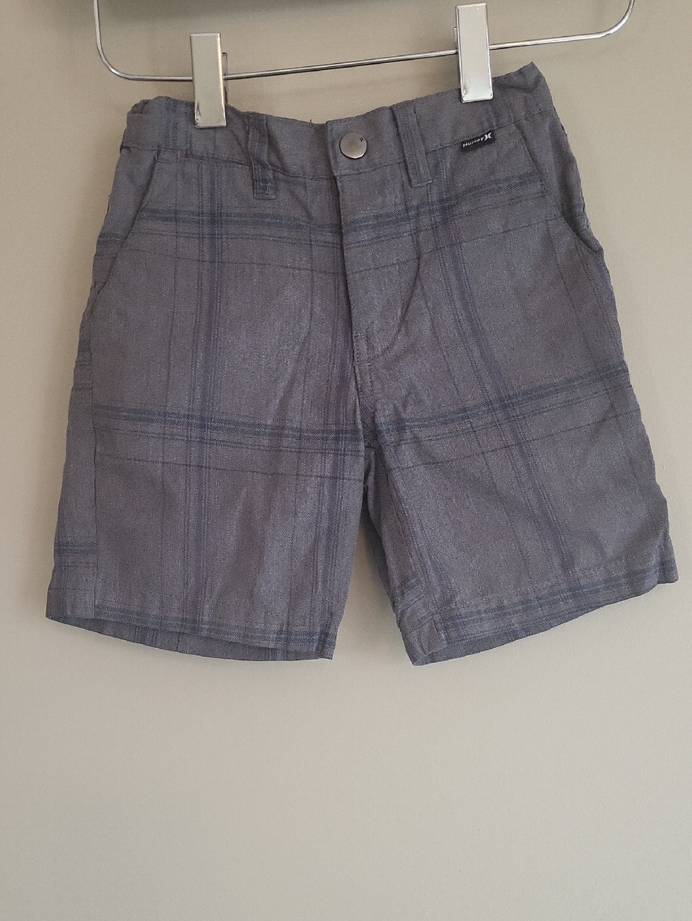 Hurley grey plaid shorts